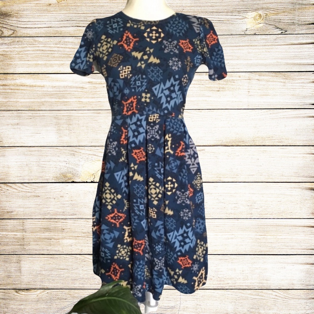 Lularoe Amelia Aztec Print